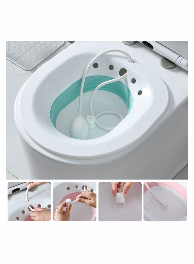 Sitz Bath for Over Toilet Postpartum Care Soothes Opens Pores Promote Blood Circulation Clean Skin in the Buttocks Area to Prevent Clogged suit Pregnant Woman Elder