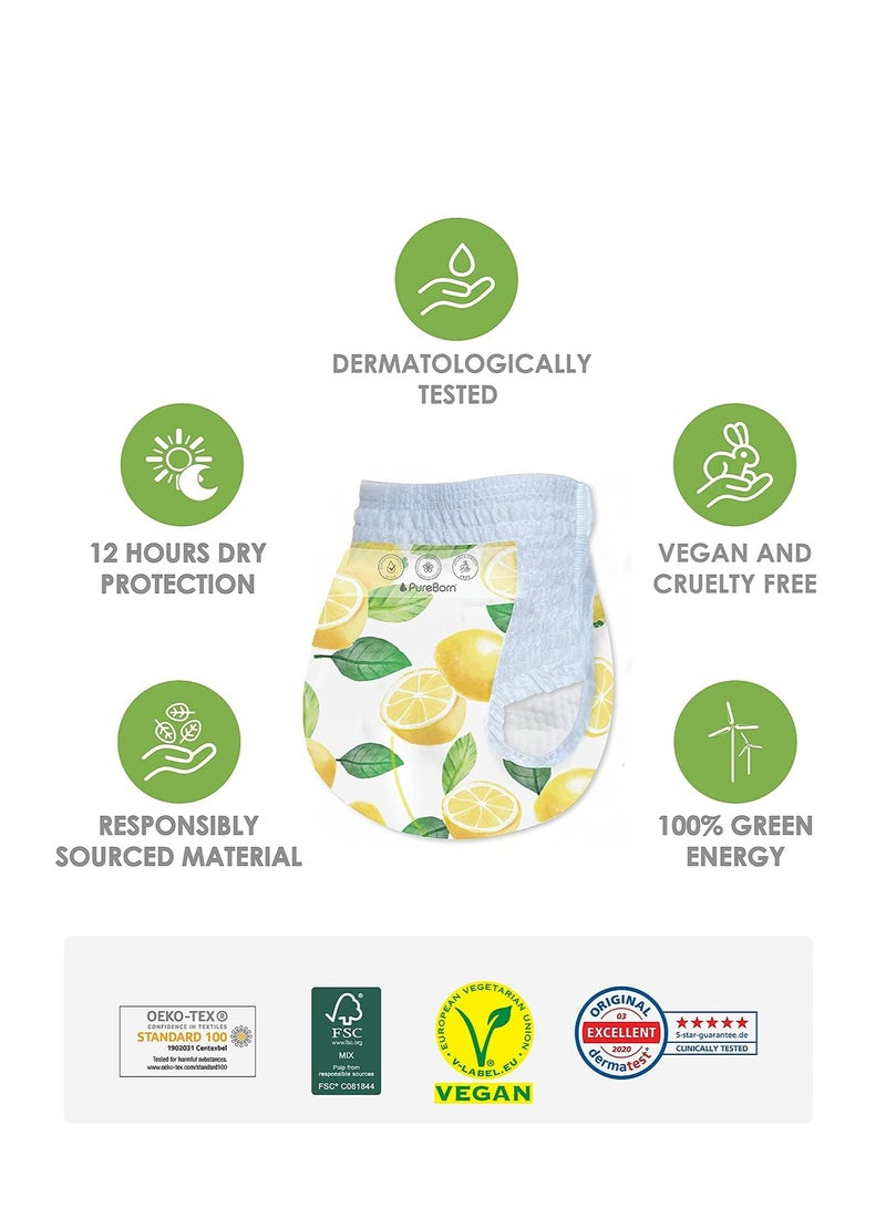 PureBorn Baby Dry Pull Up Diapers Nappy Pants Suitable for Babies Size 7 Master Pack|64 Pieces Superior Upto 12 Hours Day & Night Protection Dermatologically tested Super Soft Skin Friendly