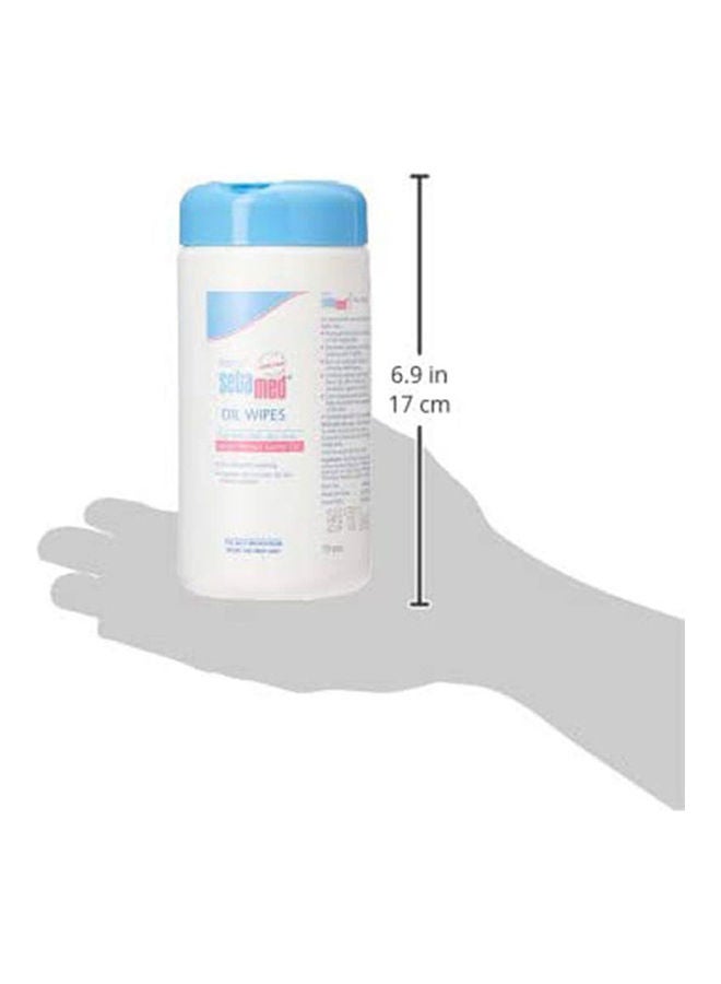 Baby Wipes With Wheat Germ Oil For Delicate and Dry Baby Skin, 70 Count - White