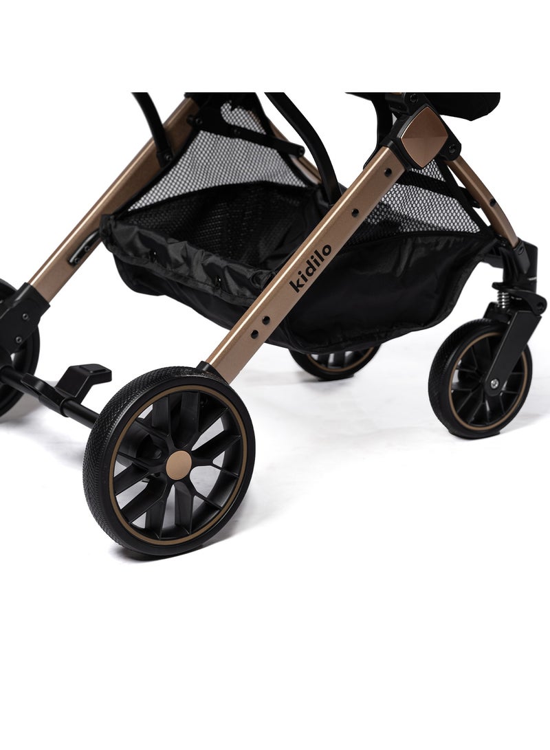 Luxury Baby Stroller | Lightweight, Portable Design | Four-Wheel Stroller for Newborns and Infants