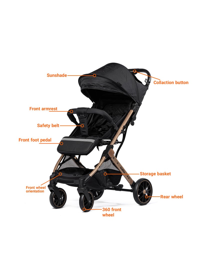 Luxury Baby Stroller | Lightweight, Portable Design | Four-Wheel Stroller for Newborns and Infants