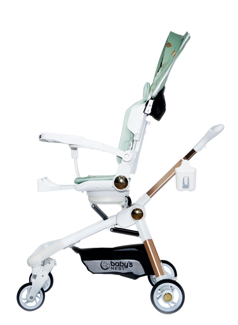 Baby's Nest 2 in 1 Stroller Misty Teal