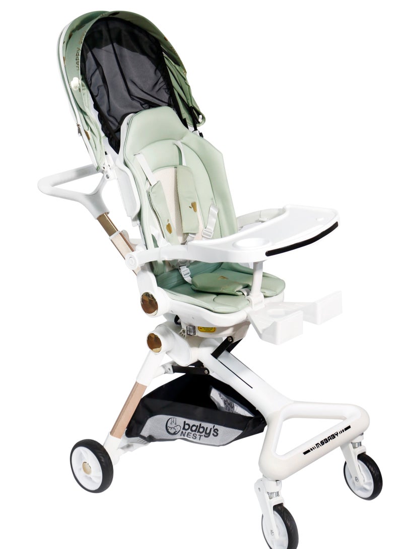 Baby's Nest 2 in 1 Stroller Misty Teal