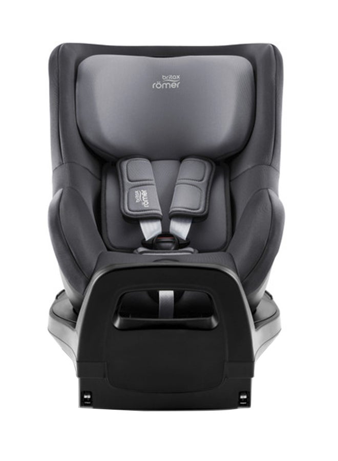 Dualfix Pro M Car Seat For 3 Months To 4 Yrs, Forward And Rear Facing, Multi-Recline, Extra Safe 5-Point Harness, 360 degree Rotation - Midnight Grey