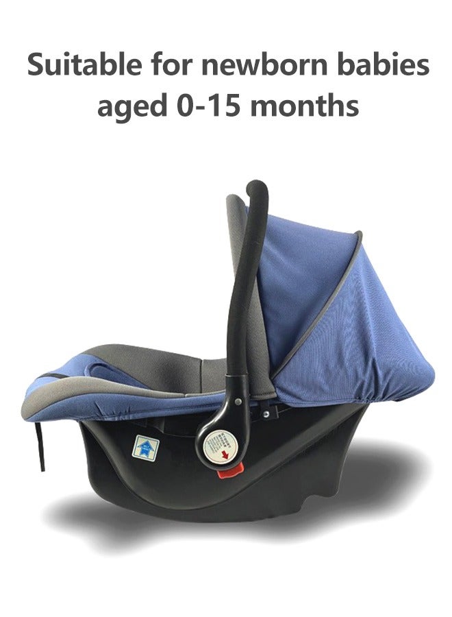 Baby Car Seat With Full Body Support Cushion Carrier Cot And Adjustable Canopy