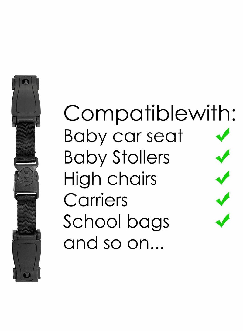 Universal Child Chest Harness Clip, Car Seat Safety Belt Clip Buckle, Anti-Slip Baby Chest Clip Guard Compatible With Seats, Strollers, High Chairs, Schoolbags, For 1.5-Inch Width Harness