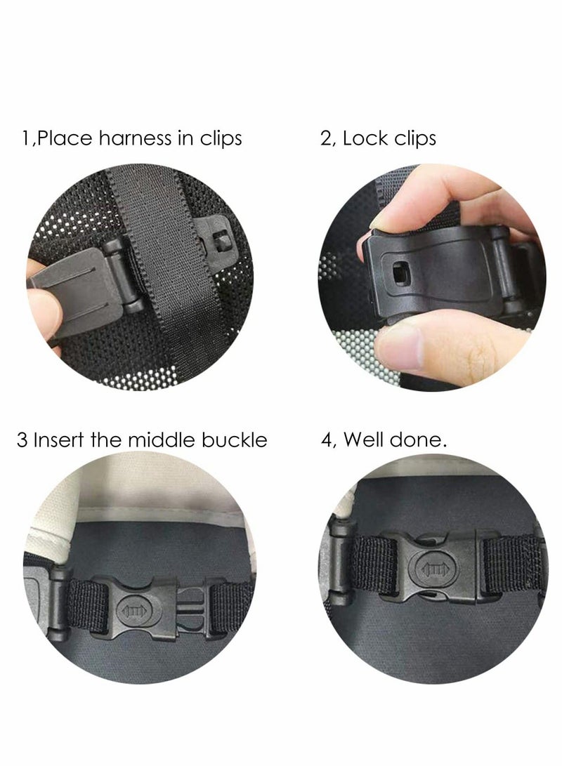 Universal Child Chest Harness Clip, Car Seat Safety Belt Clip Buckle, Anti-Slip Baby Chest Clip Guard Compatible With Seats, Strollers, High Chairs, Schoolbags, For 1.5-Inch Width Harness