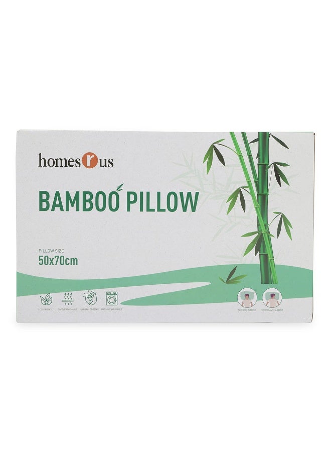 Hru Bamboo Pillow, White - 50X70 Cm