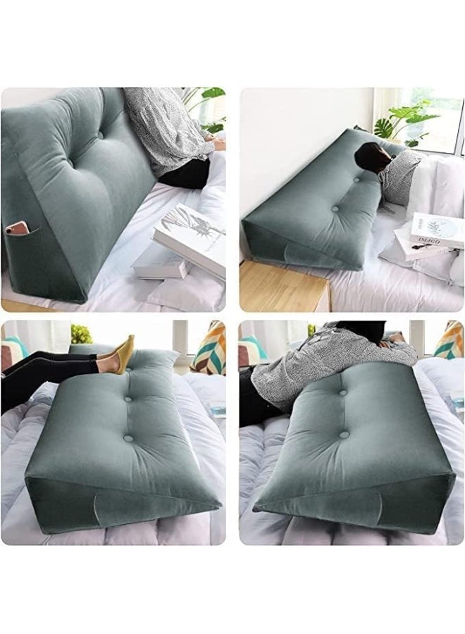 Large Bolster Triangular Backrest Positioning Support Pillow