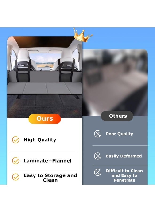 Car Travel Rear Seat Mattress Extension Plate,Increase Travel Trunk Space Car Bed Camping Space, Sleeping Head Protection,Folding for Car, SUV