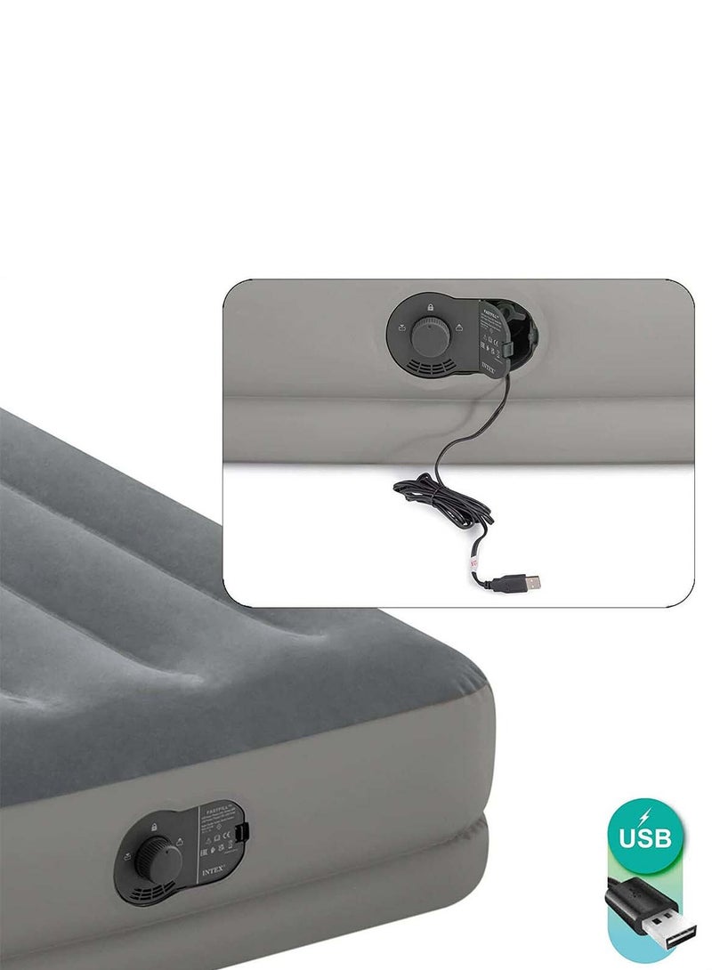 USB Built-in Electric Pump Single Air Mattress 99*191*30CM