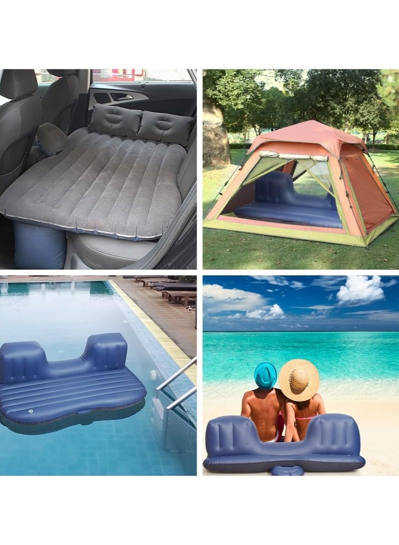 Car Air Mattress Portable Inflatable Air Mattress Bed With Compact Twin Pillows For Travel Camping Vacation Sleeping Suitable For Suvs Rvs Trucks Minivans Etc