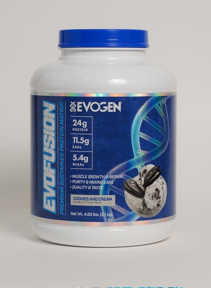 Evogen Evofusion 4.63Lbs Cookies and Cream Flavor 60 Serving