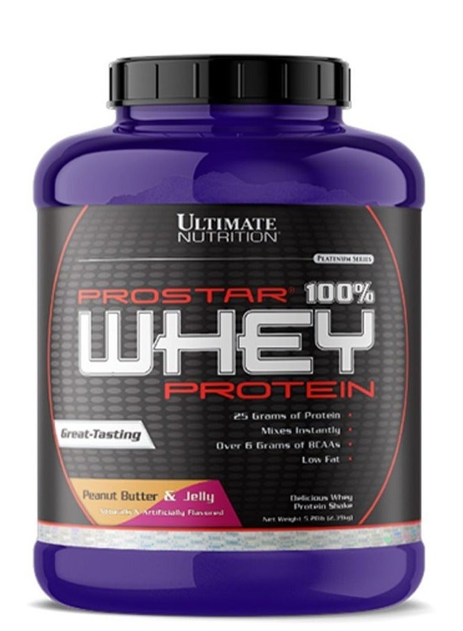 Ultimate Nutrition Prostar 100% Whey Protein 2.39kg Peanut Butter & Jelly Flavor