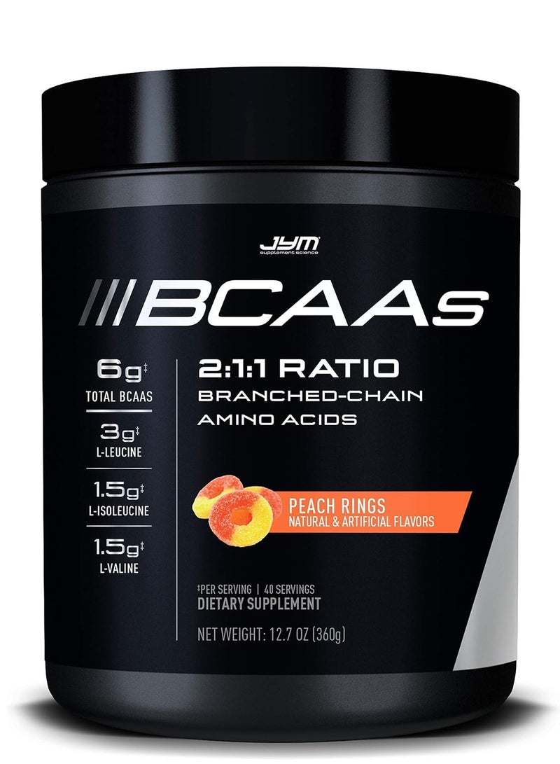 BCAA 2:1:1 Ratio 360g Peach Rings Flavor