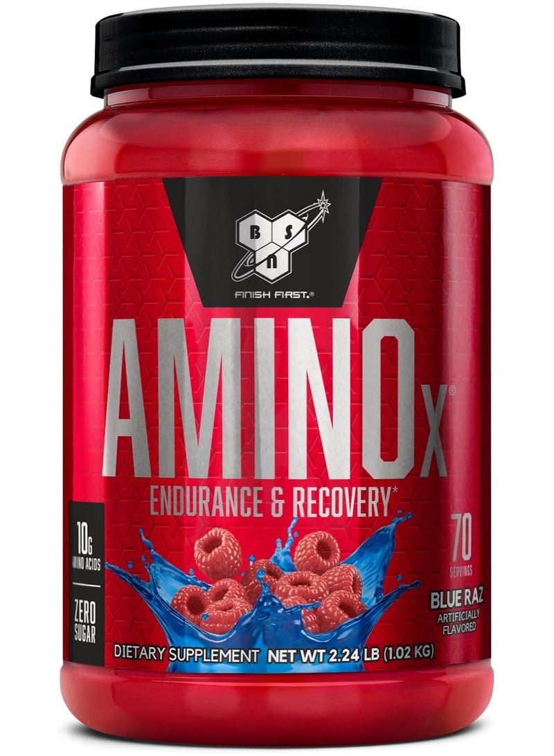 Amino-X Endurance And Recovery  Blue Raz 2.24 Lb 70 Servings