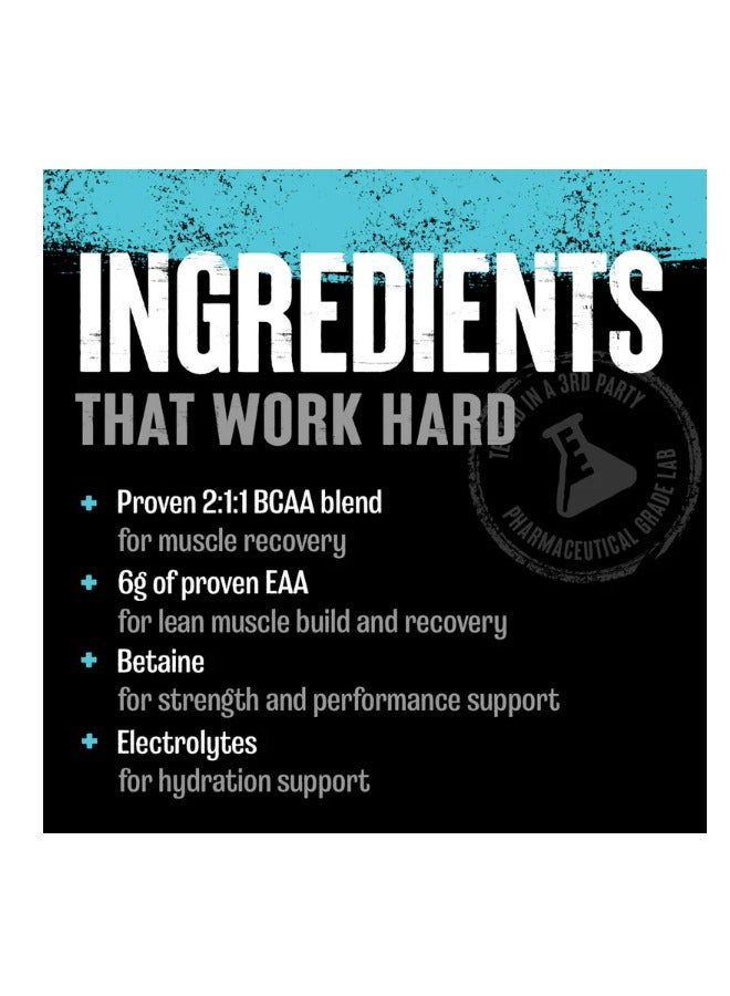 Animal Juiced Amino Acids - BCAA/EAA Matrix Plus Hydration with Electrolytes and Sea Salt, Anytime Recovery and Improved Performance, Strawberry Limeade Flavor - 30 Servings