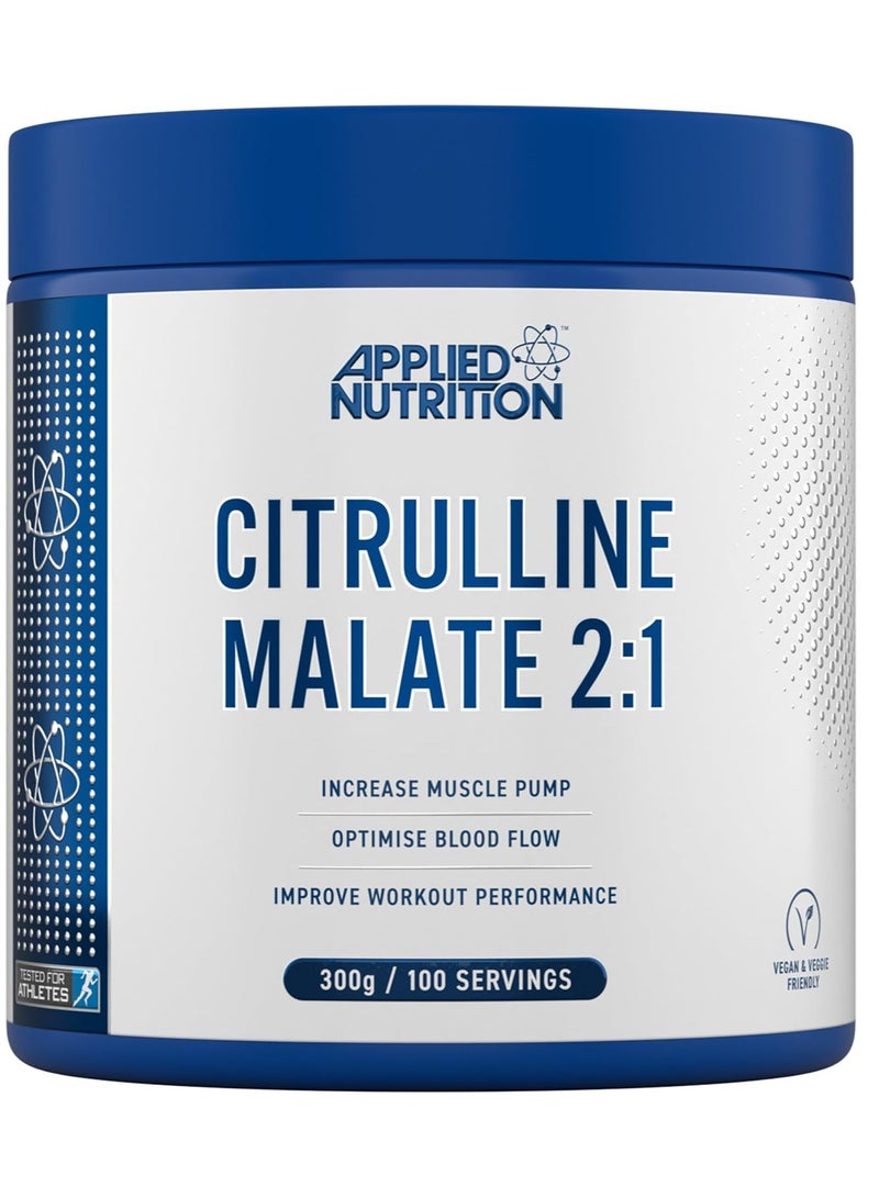 Applied Nutrition Citrulline Malate 2:1 300g 100 Serving Unflavored