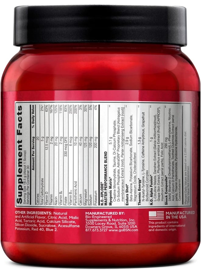 N.O.-Xplode Legendary Pre-Workout Supplement With Creatine Beta-Alanine And Energy