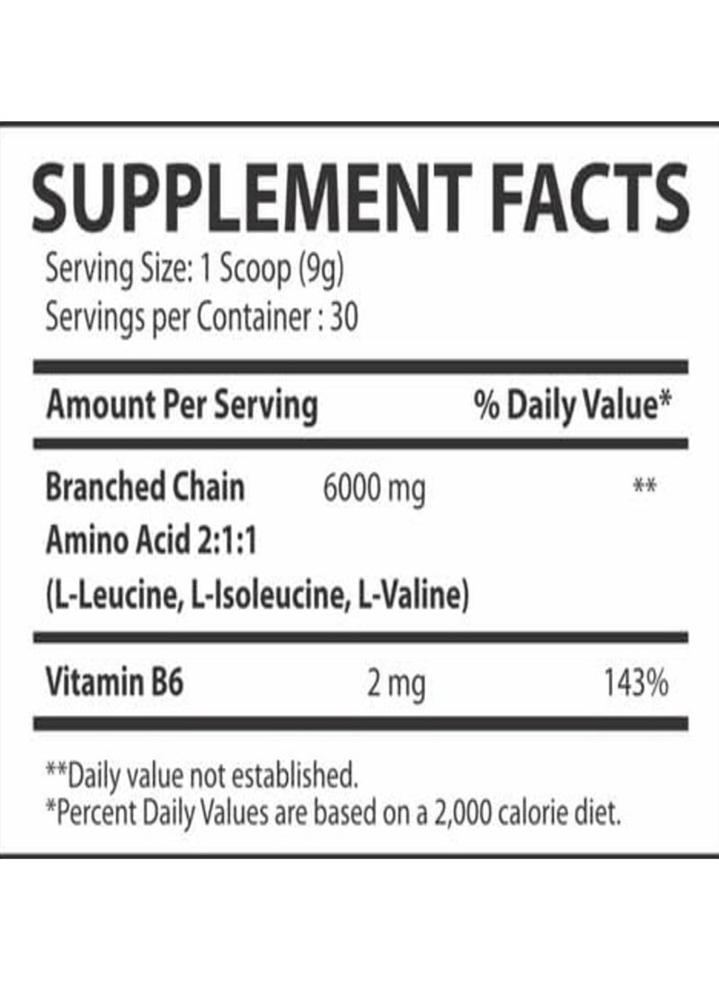 Musclerulz, BCAA, 270g, Fruit Punch, 30 SV