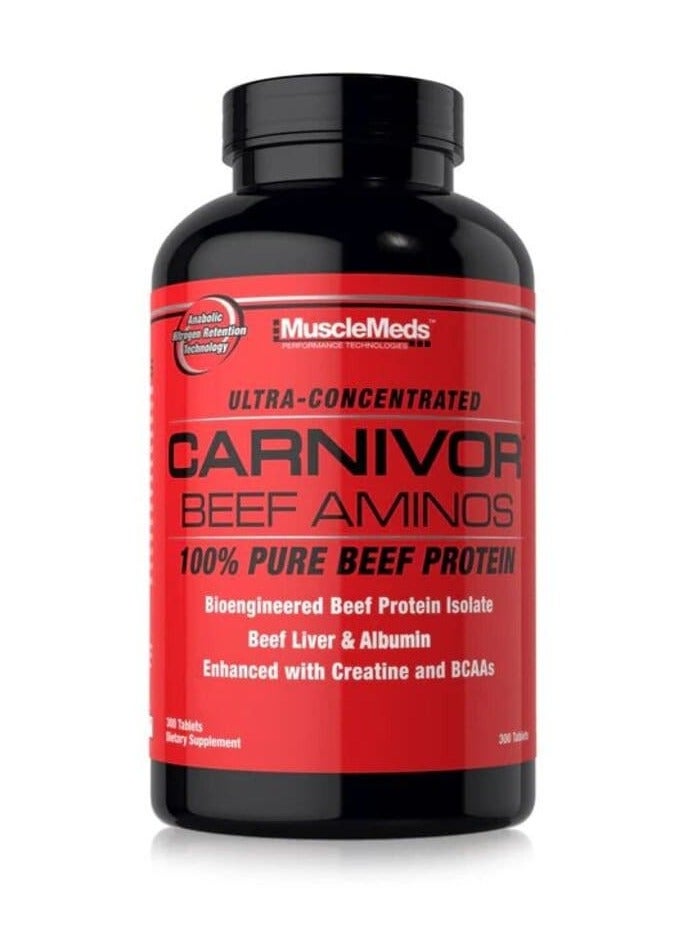 Musclemeds, Carnivor Beef Amino, 300 Tabs
