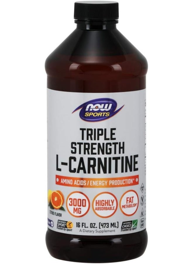 Triple Strength L-Carnitine Liquid 3000Mg 16 Fl Oz