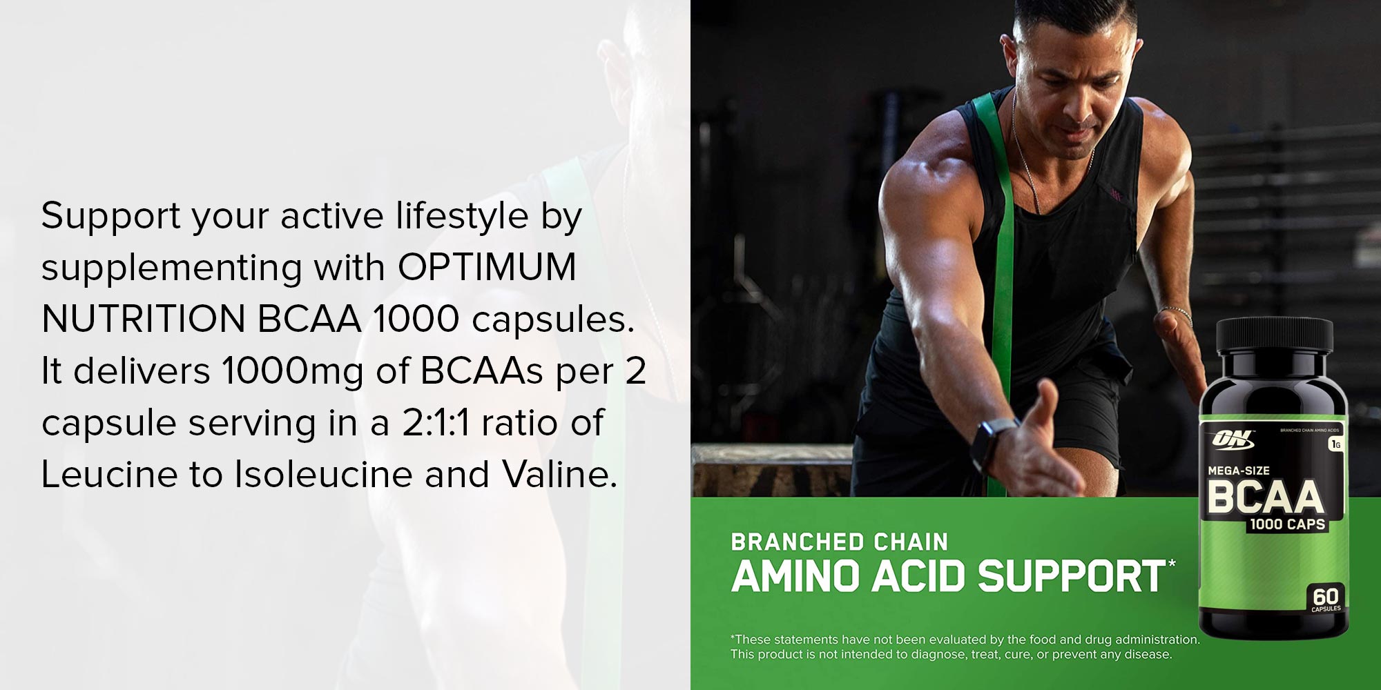 60-Piece BCAA 1000 Capsules