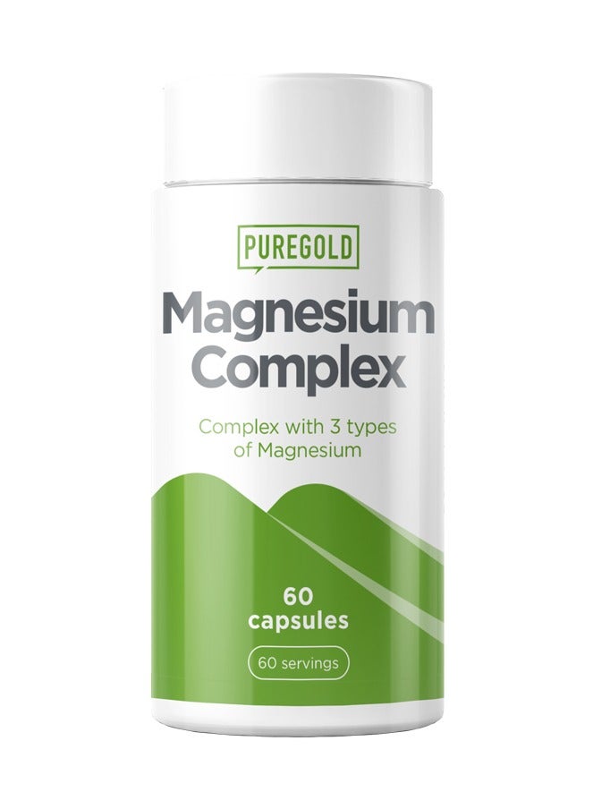 Pure Gold Magnesium Complex 60 Capsules 60 Serving