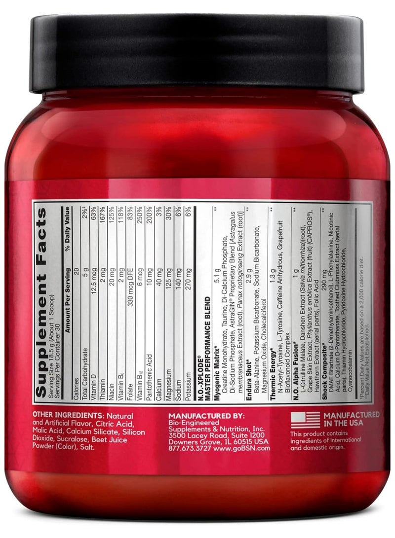 BSN NO-Xplode, Energy , Endurance , Watermelon, 30