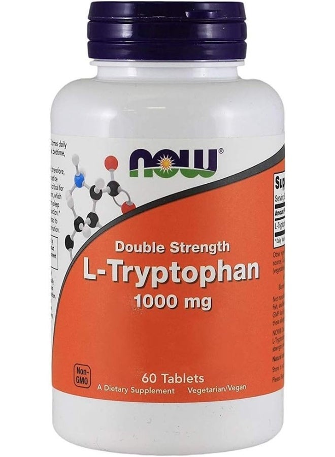 Foods L-Tryptophan 1000Mg Tablets 60-Count (Pack Of 2)