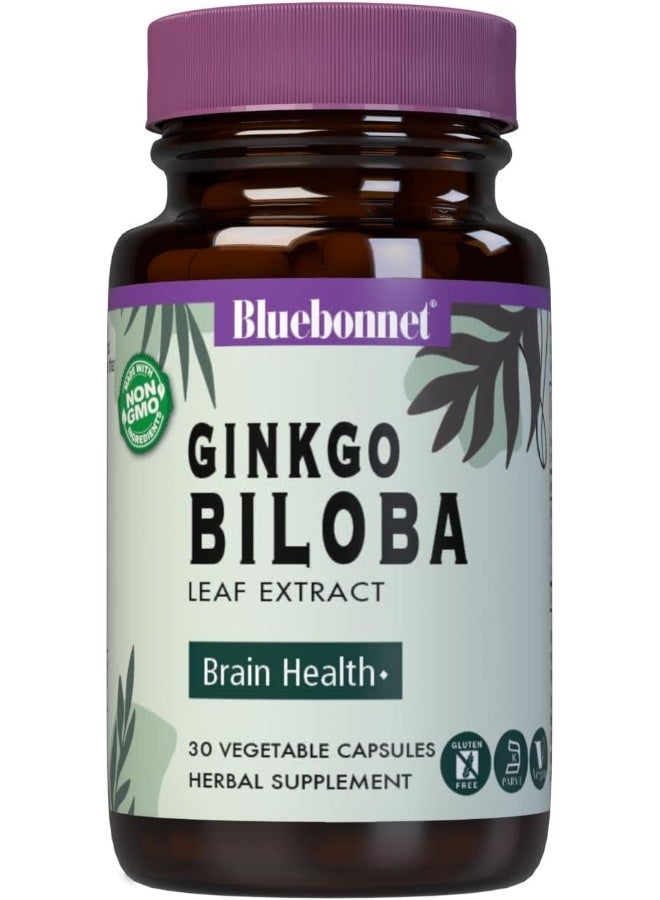 Bluebonnet Ginkgo Biloba Leaf Extract Supplement 30 Count