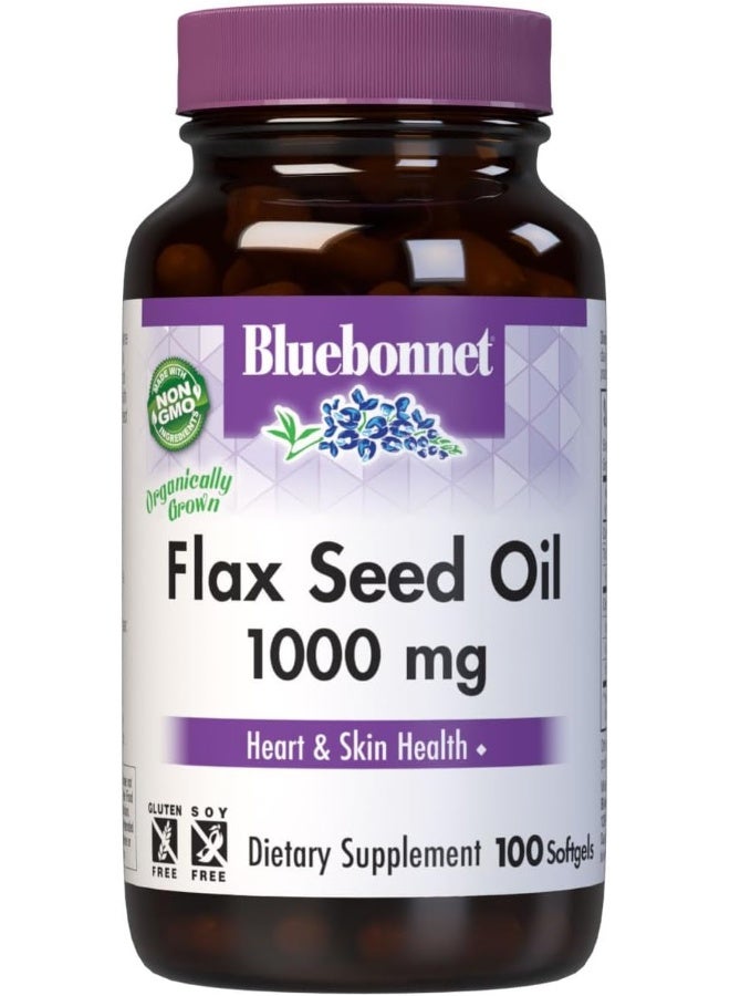 Flax Seed Oil 1000Mg 100 Softgels