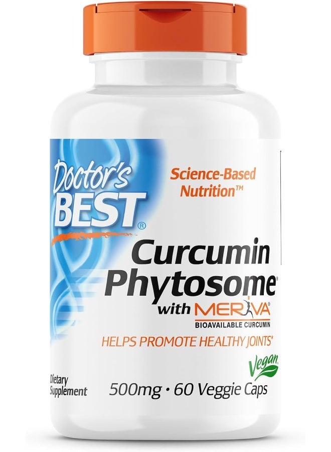 Curcumin Phytosome With Meriva Non-Gmo Vegan Gluten Free Soy Free Joint Support 500 Mg 60 Veggie Caps