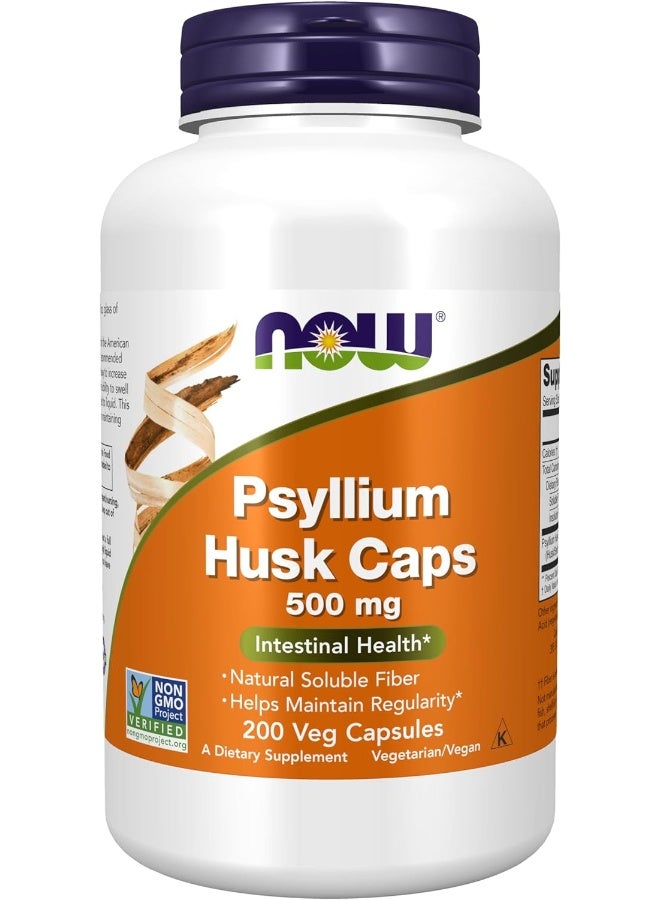 Psyllium Husk 500Mg 200 Veg Capsules