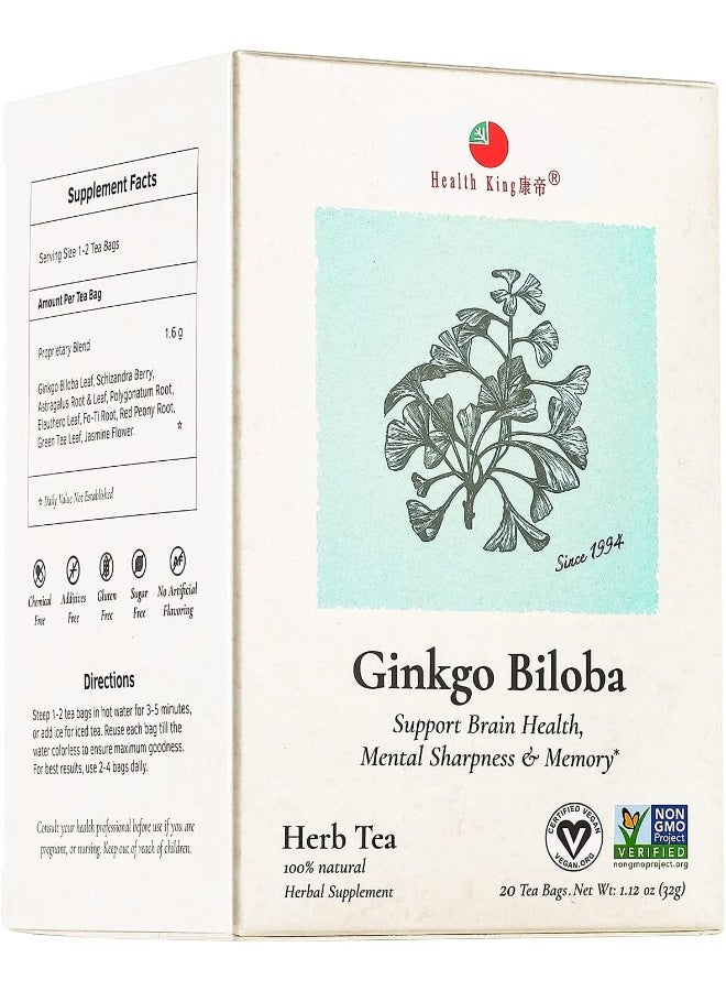 Ginkgo Biloba Herb Tea 20 Bag (Pack Of 1)