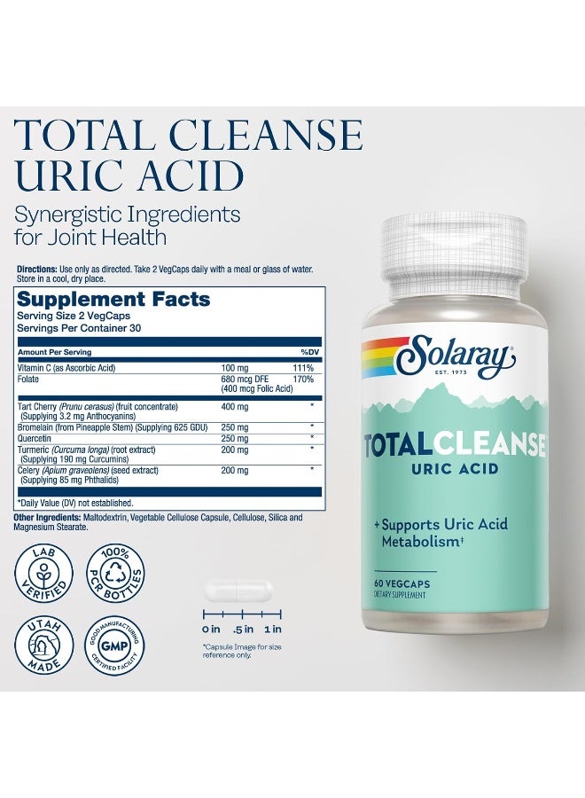 Total Cleanse Uric Acid 60 Veggie Caps