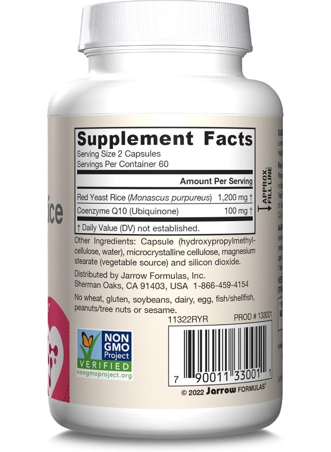 Complementary Red Yeast Rice (600 Mg)+ Co-Q10 Formula (50 Mg) 120 Count