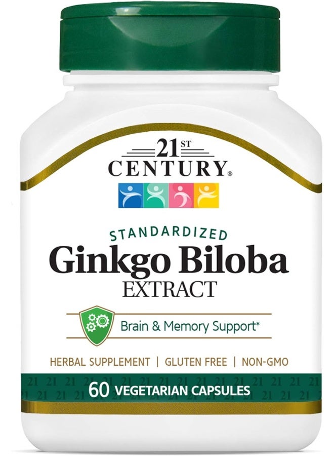 Ginkgo Biloba Extract Standardized 60 Vegetarian Capsules By Royalista. Ron