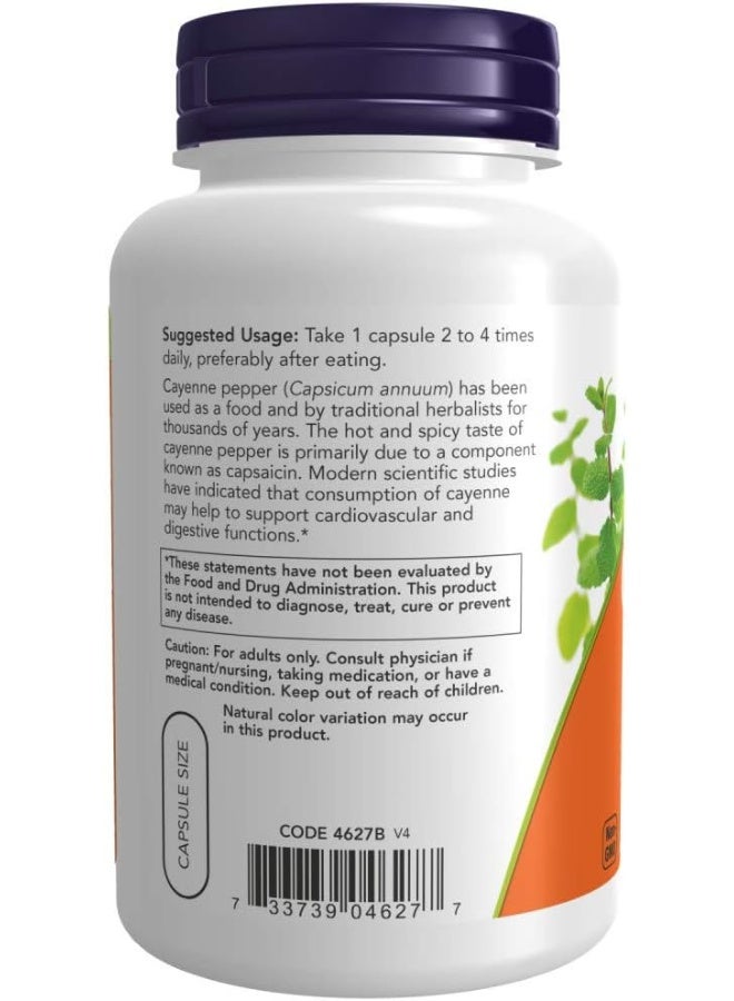 Supplements Cayenne (Capsicum Annuum) 500 Mg Herbal Support For Digestive Health 250 Veg Capsules