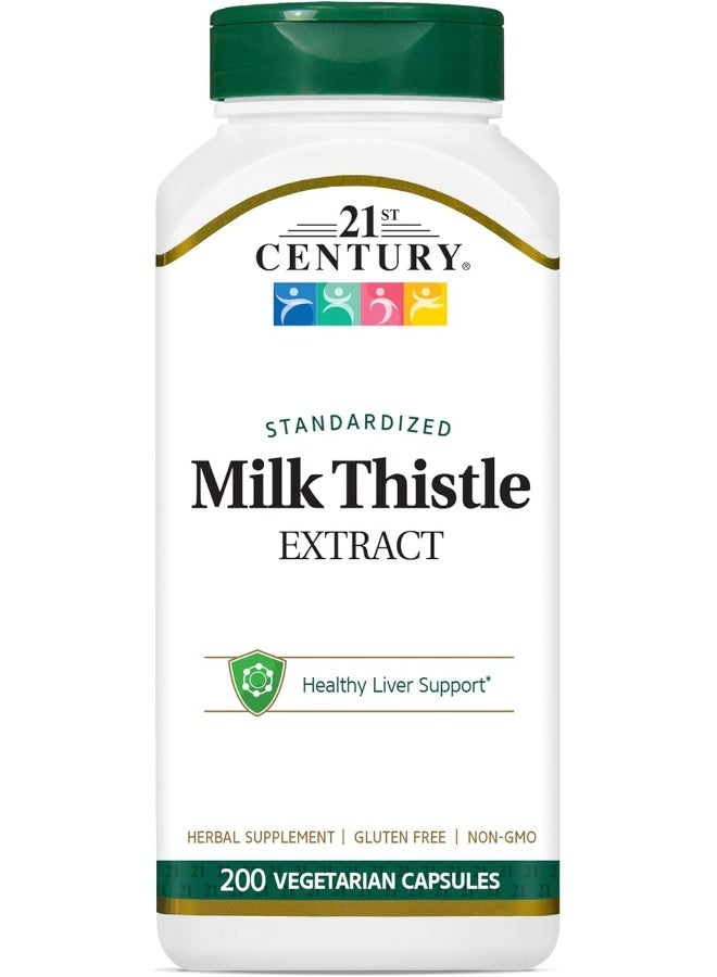 Milk Thistle Extract Veg Capsules 200 Count