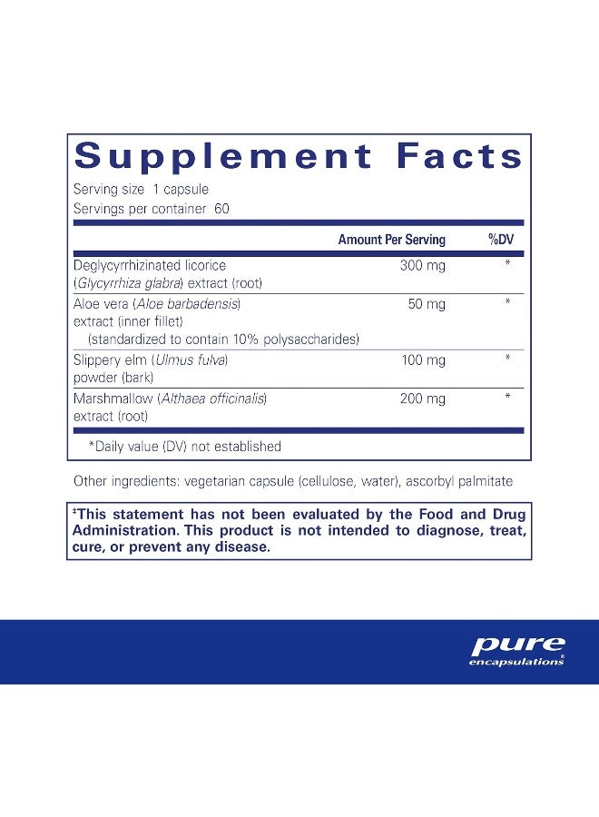 Dgl Plus Herbal Support For The Gast