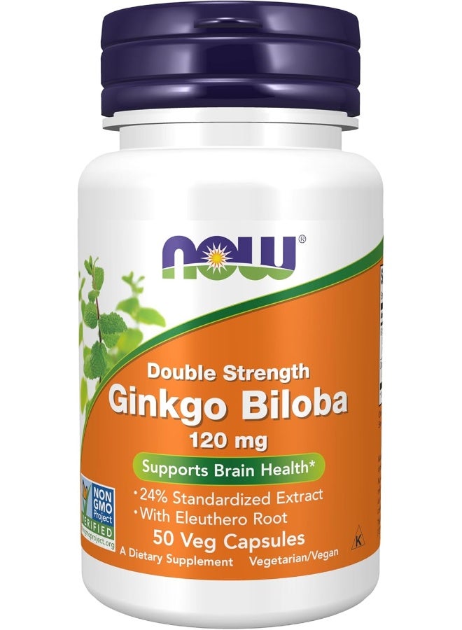 Ginkgo Biloba Veg Capsules (120Mg 50 Pieces)