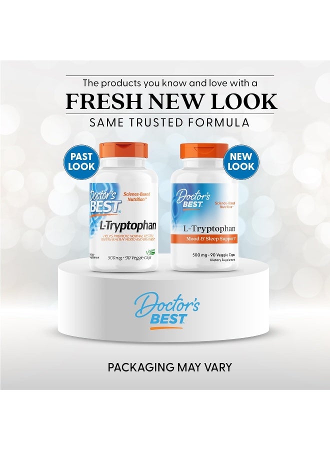 L-Tryptophan Mood & Sleep Support 500 Mg 90 Veggie Caps