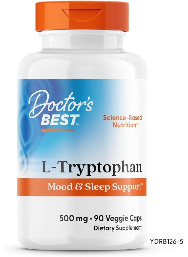 L-Tryptophan Mood & Sleep Support 500 Mg 90 Veggie Caps