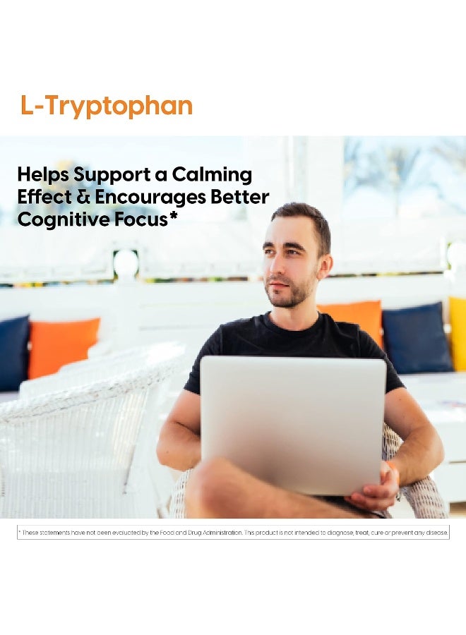 L-Tryptophan Mood & Sleep Support 500 Mg 90 Veggie Caps