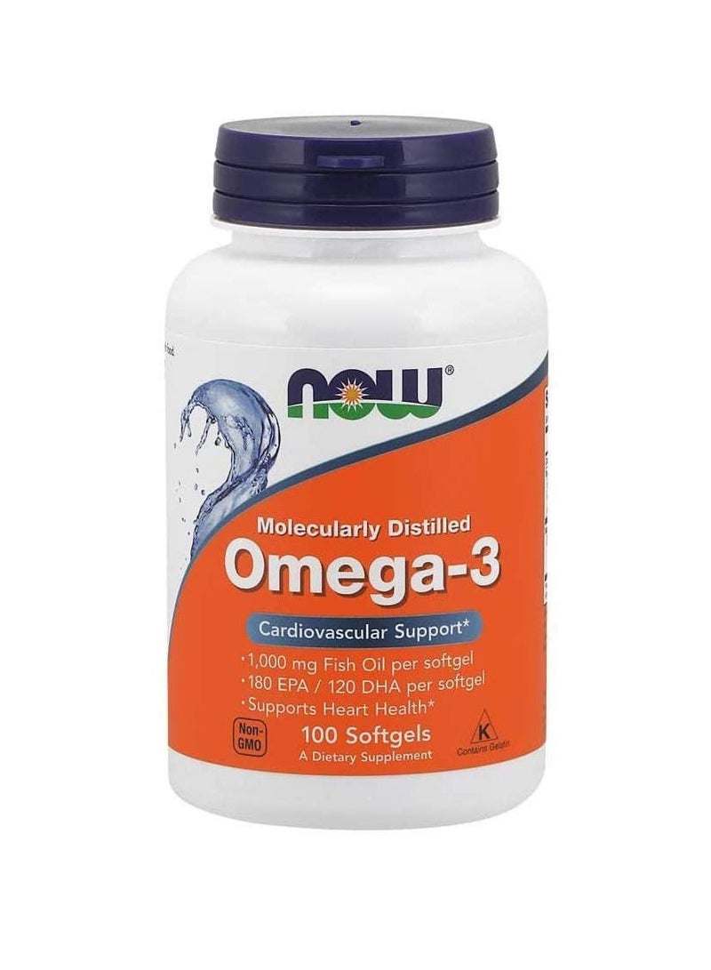 NOW Foods Omega 3 1000mg Softgels 100's