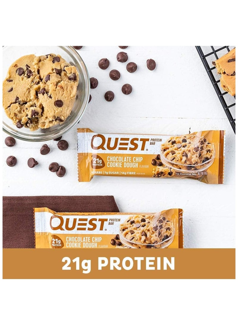 Protein Bar Chocolate Chip Cookie Dough 60g Pack of 12