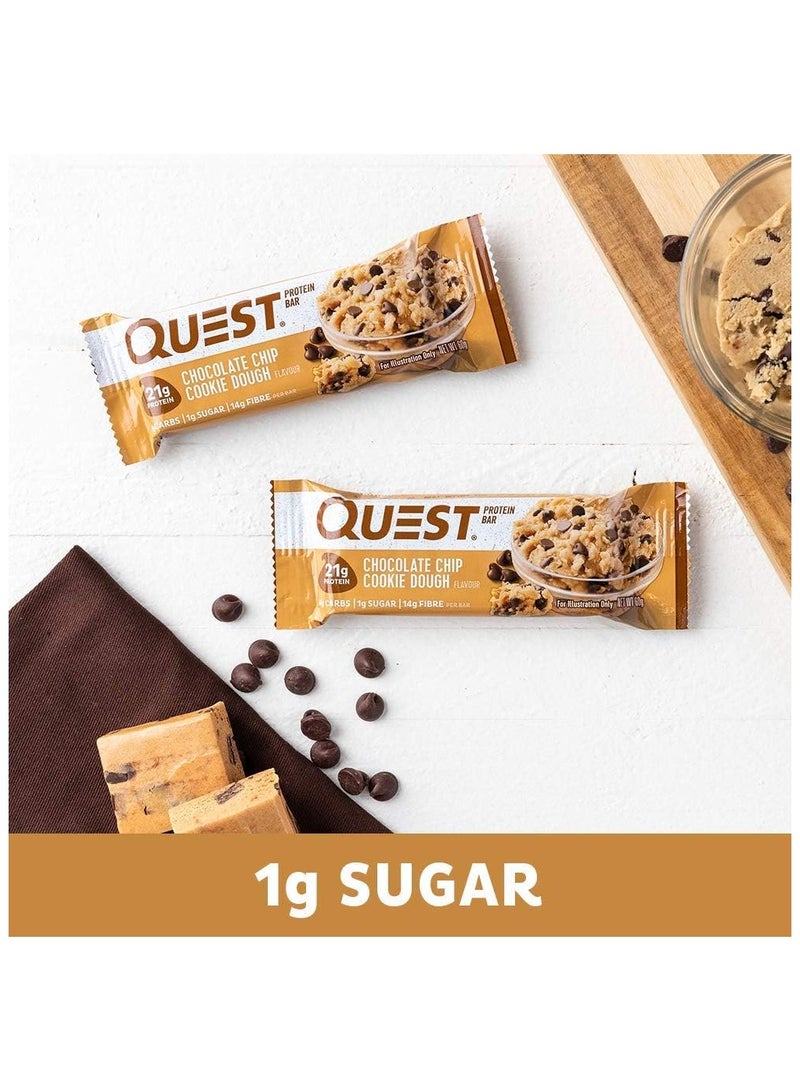 Protein Bar Chocolate Chip Cookie Dough 60g Pack of 12