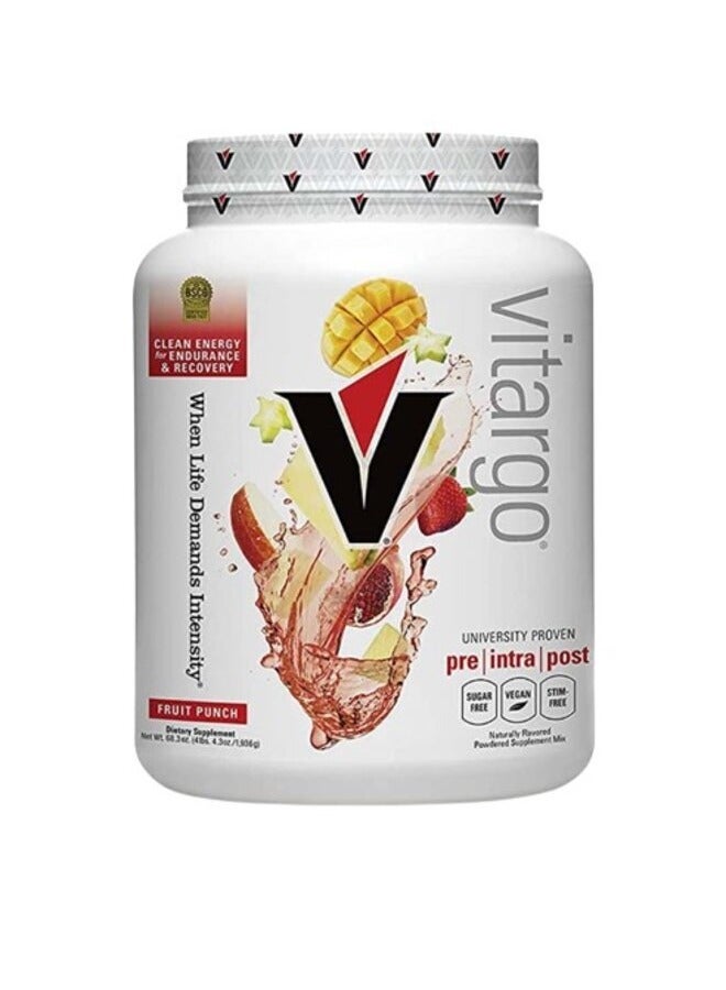 Carbohydrate Fuel for Athletic Performance, Before - During - After Workout, Vegan and Gluten Free Fruit Punch