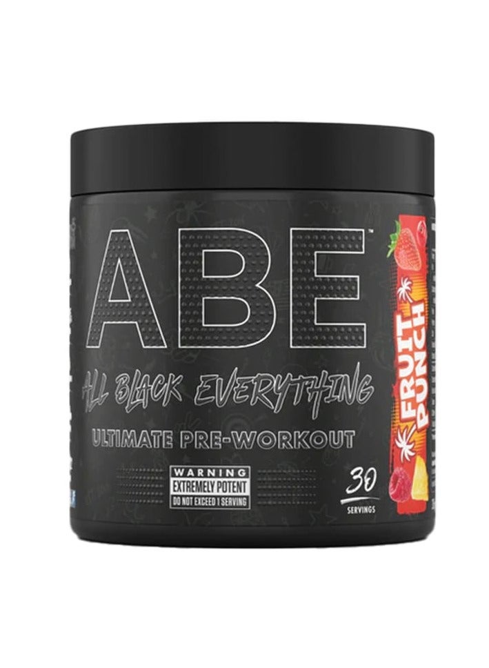 ABE All Black Everything Pre Workout Fruit Punch  Flavour 30 Serving